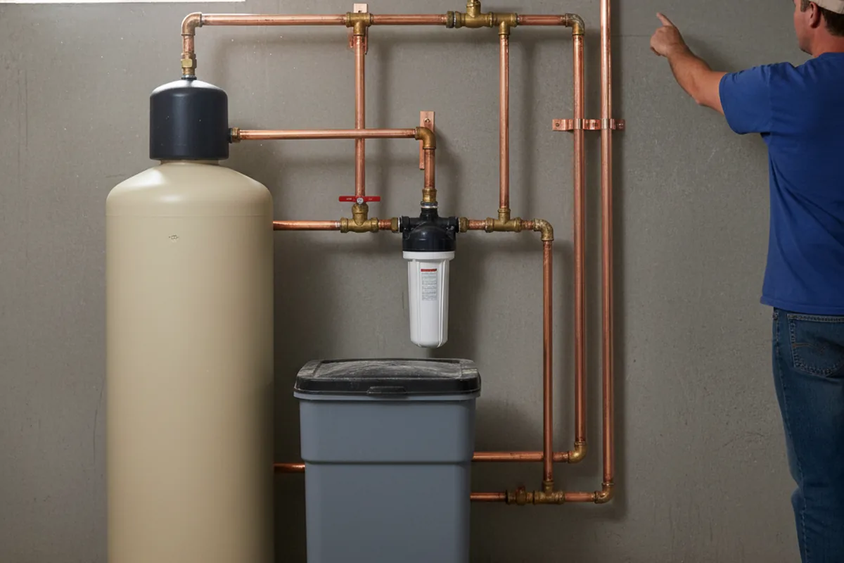 Whole-house water treatment system installed in Pescadero